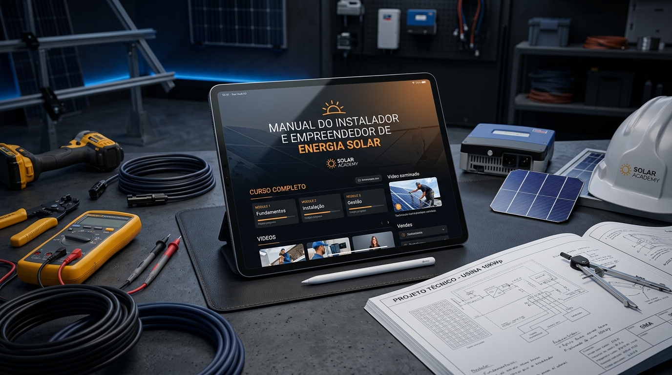 Produto manual energia solar