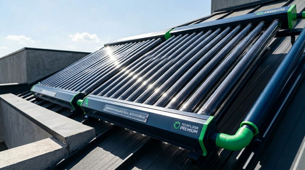 Como Economizar 95% de energia instalando coletores térmicos para banho e piscina.